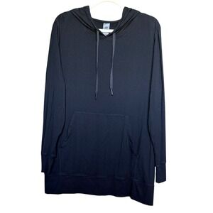 Mono B Ribbed Knit Hoodie Black - 1XL (NEW)
